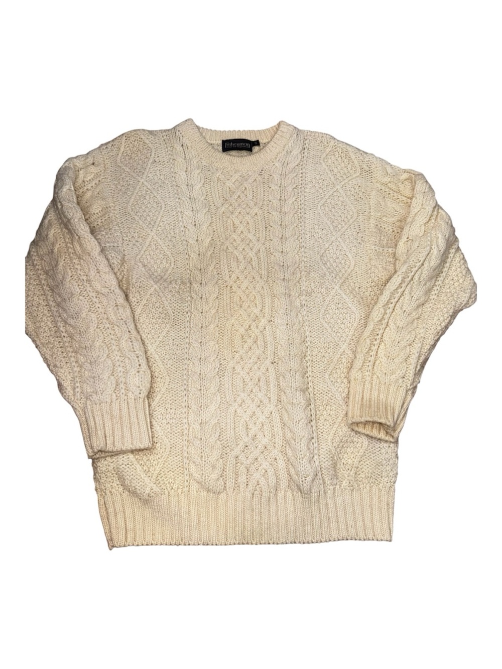Fisherman Cable-Knit Wool Sweater
